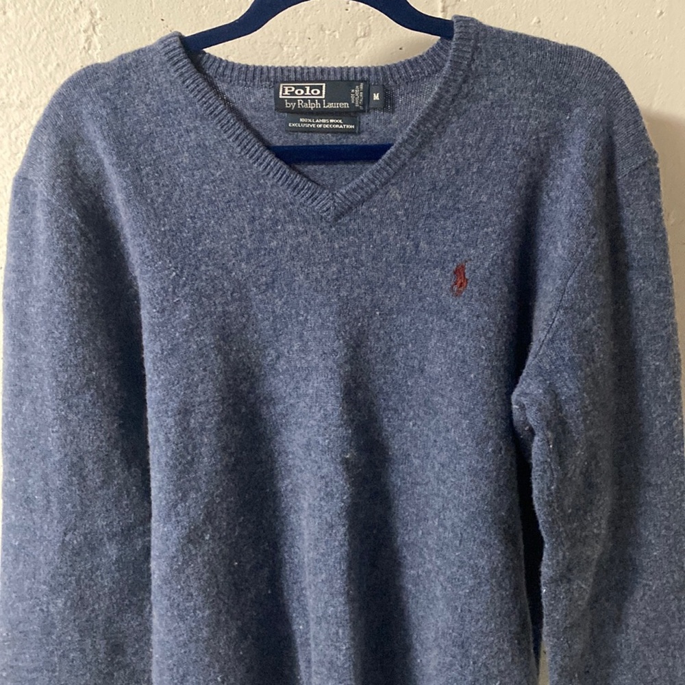 Polo by Ralph Lauren Blue Sweater Medium